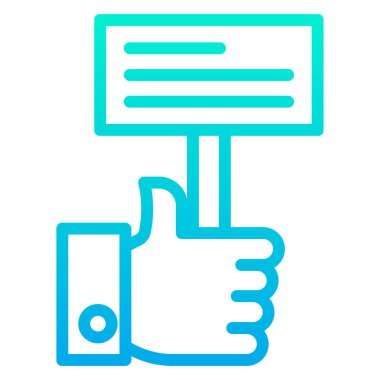 Basit simge, vektör illüstrasyonunu destekle