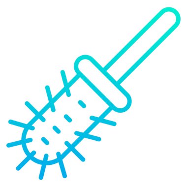 Bir tuvalet fırçasının vektör illüstrasyonu