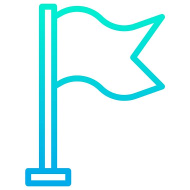 bayrak simgesi, vektör illüstrasyonu