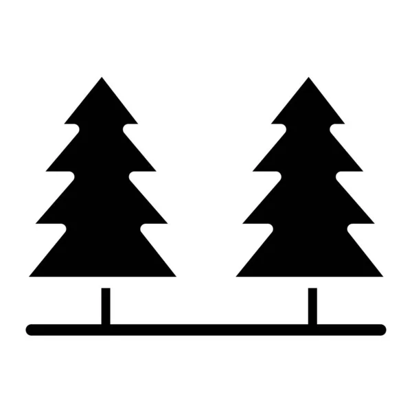 Соснові Дерева Простий Дизайн — стоковий вектор