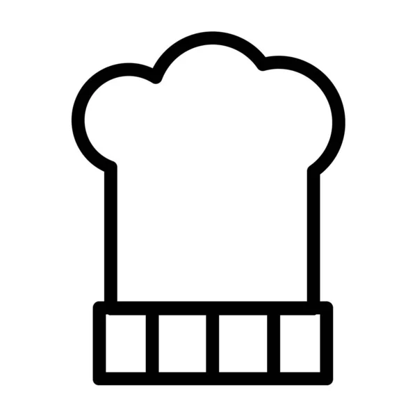 Chef Icono Vector Ilustración — Archivo Imágenes Vectoriales