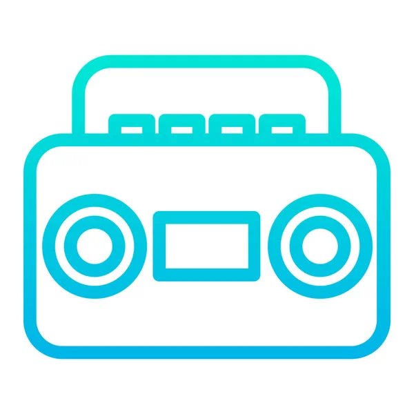 Icono Radio Vector Ilustración — Vector de stock