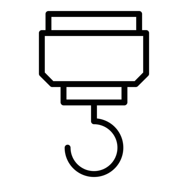 Ikona Wektora Koncepcji Konstrukcji Dźwigu — Wektor stockowy