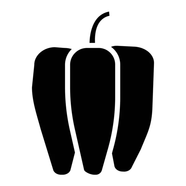 Bell Pepper Web Icon Simple Illustration — Stock Vector