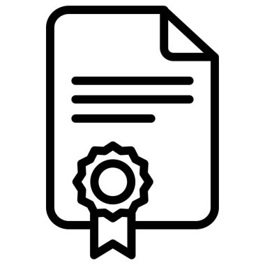 belge ikon vektör illüstrasyonu