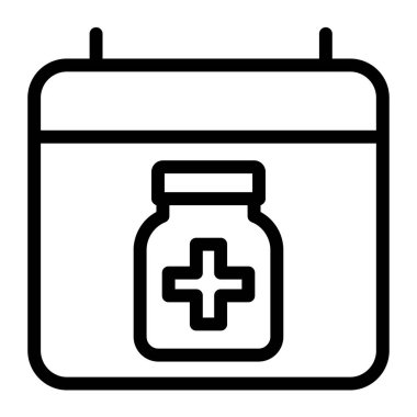 Takvim. Web simgesi basit illüstrasyon