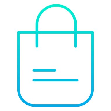 Alışveriş çantası. Basit resimleme