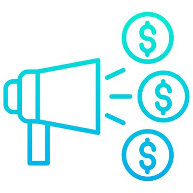 Para için. Web simgesi basit illüstrasyon