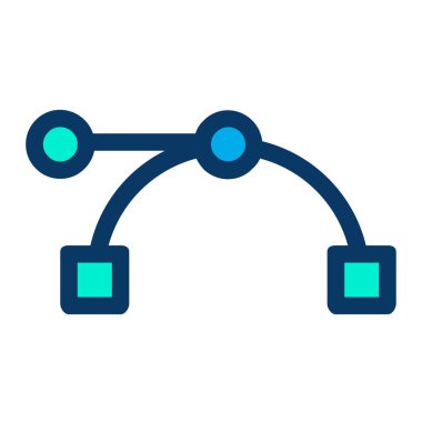 Beyaz arkaplanda basit vektör simgesi