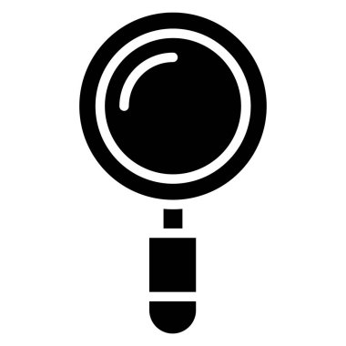 büyütme cam vektör çizgisi simgesi 