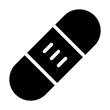 vektör bandaj tıbbi simgesi, basit işaret