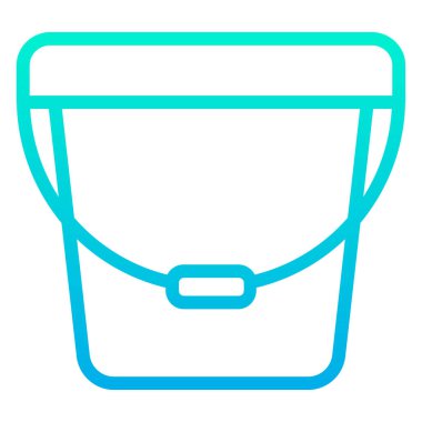 Kova. Web simgesi basit illüstrasyon