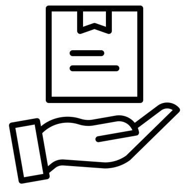 dağıtım kavramı basit sanat vektörü illüstrasyonu 