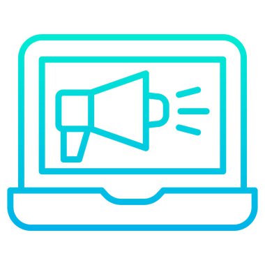 dizüstü bilgisayar simgesi, vektör illüstrasyonu