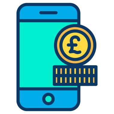 Beyaz üzerinde izole edilmiş pound minimalist vektör simgesi 