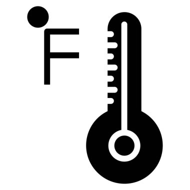 Termometre. Web simgesi basit tasarım