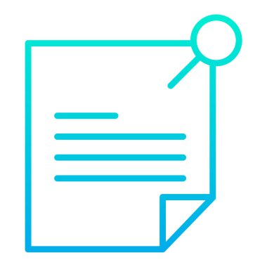 Belge. Web simgesi basit illüstrasyon