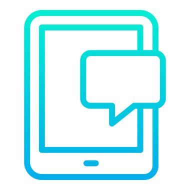 Tablet basit simgesi, vektör çizim