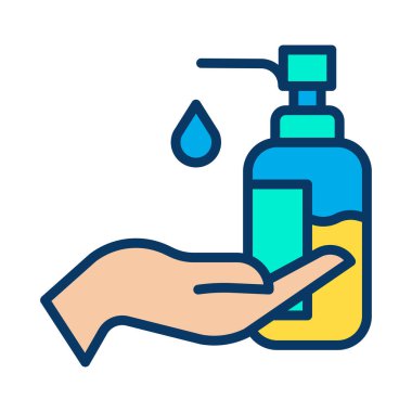 Hijyen web simgesi basit vektör illüstrasyonu