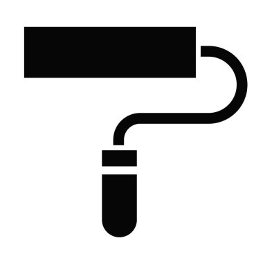 Vektör simgesi, basit bir resim çizimi, boya fırçası