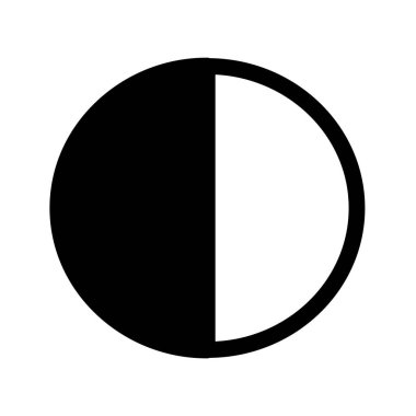 Bir simgenin düz tasarımının vektör çizimi