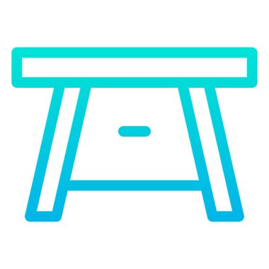 masa web simgesi vektör illüstrasyonu