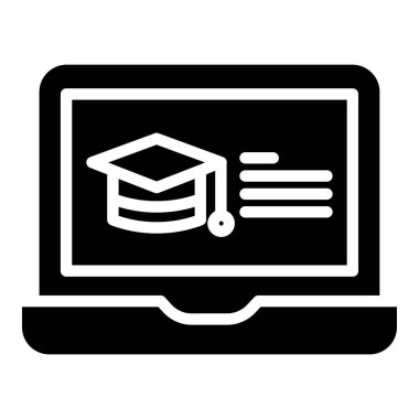 dizüstü bilgisayar simgesi, vektör illüstrasyonu