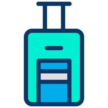 Bagaj vektörü basit illüstrasyon