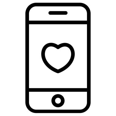 Smartphone Simgesi, vektör illüstrasyonu