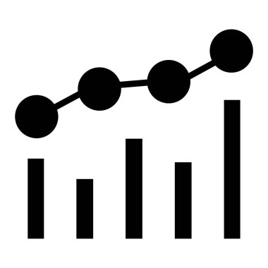 Basit iş grafik simgesi, vektör illüstrasyonu