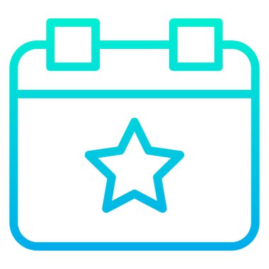 Beyaz arkaplan üzerindeki basit takvim vektör resimlemesi