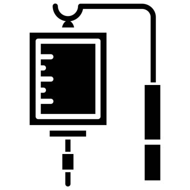 Tıbbi bir ikonun vektör çizimi. Kan!