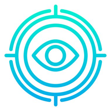 Göz. Web simgesi basit tasarım