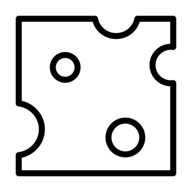 Peynir. Web simgesi basit illüstrasyon