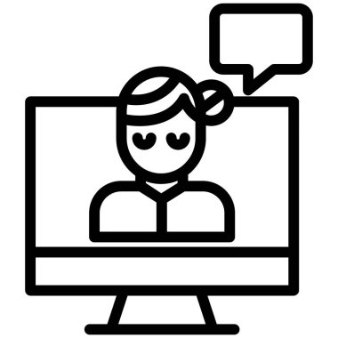 basit video kutsal kişilerin resmi, vektör çizim