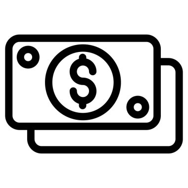 Para için. Web simgesi basit illüstrasyon