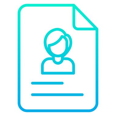 Basit UI profili simgesi, vektör illüstrasyonu