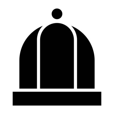 Basit şapka simgesi, vektör çizimi