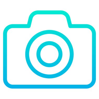 Kamera. Web simgesi basit illüstrasyon 