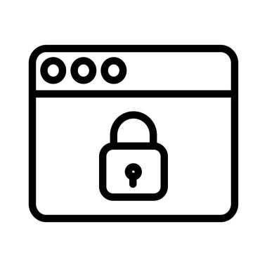 tarayıcı simgesi vektör illüstrasyonu