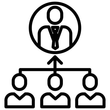 yönetim web simgesi basit illüstrasyon