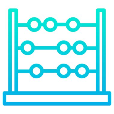 Abaküs. Web simgesi basit illüstrasyon