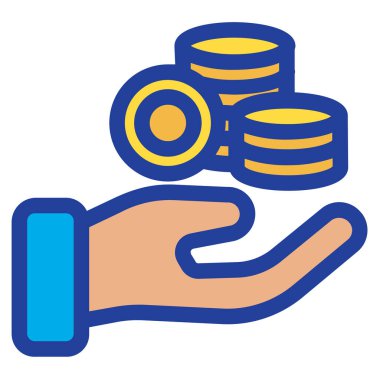 Para için. Web simgesi basit tasarım