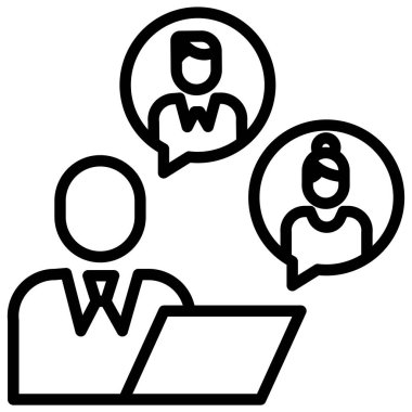 kullanıcı. Web simgesi basit illüstrasyon