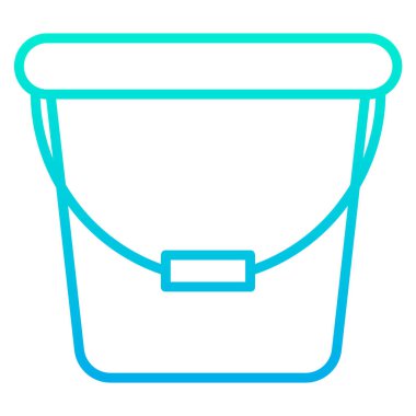 çamaşır kovası simgesi, vektör illüstrasyonu