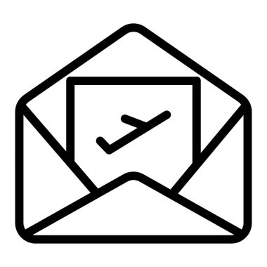 posta simgesi, vektör illüstrasyonu