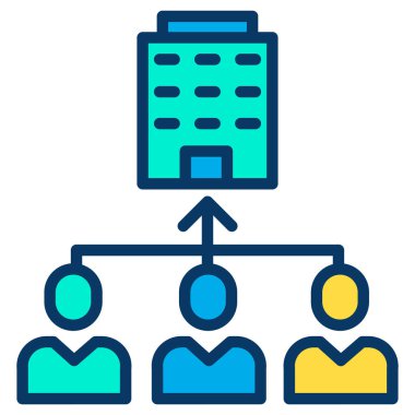 yönetim web simgesi basit illüstrasyon