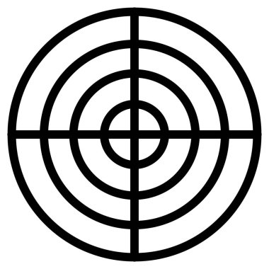 Hedef. Web simgesi basit illüstrasyon