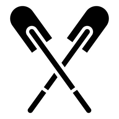  kürek çeken ağ simgesi basit illüstrasyon