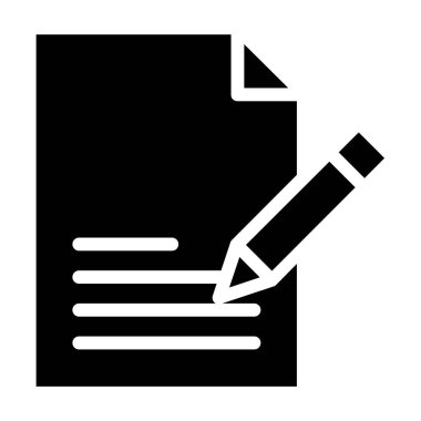 belge Arşivi, web simgesi, vektör basit illüstrasyon